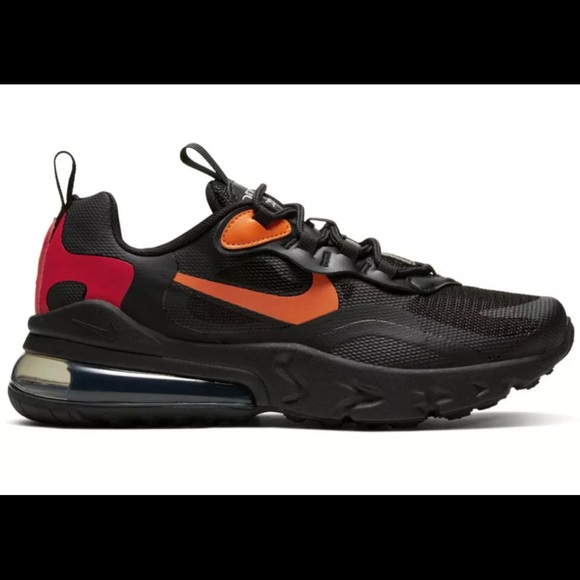 Nike Air Max React 270 GS Black Smoke Grey Cv9638 - Picture 2 of 7